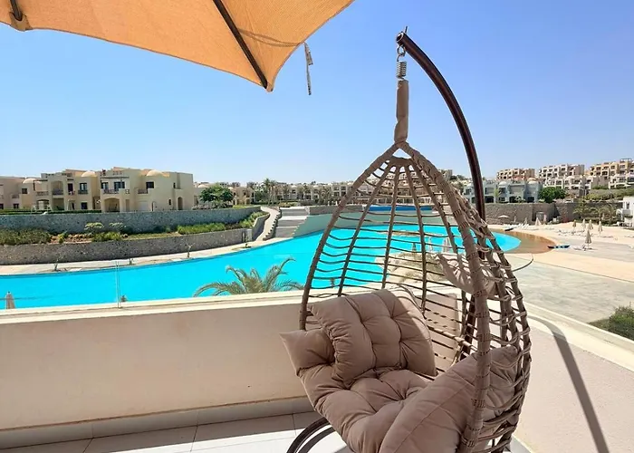 Modern 3br Escape - Panoramic Lagoon & Sea Views * Hurghada